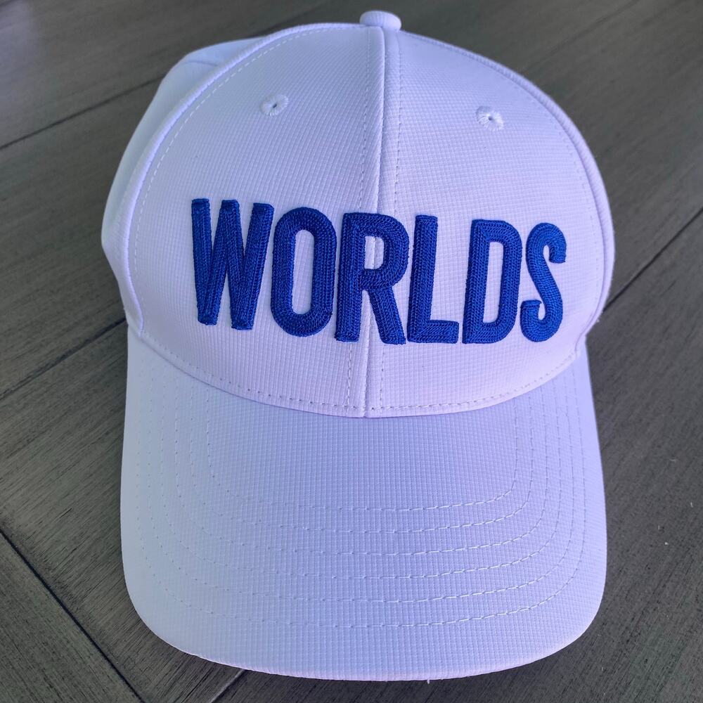 US Kids Golf World Championships 2023 Hat • White • Blue Embroidery • Adjustable